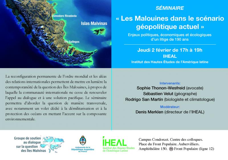 Les Malouines dans le scénario géopolitique actuel. Enjeux politiques, économiques et écologiques d’un litige de 190 ans