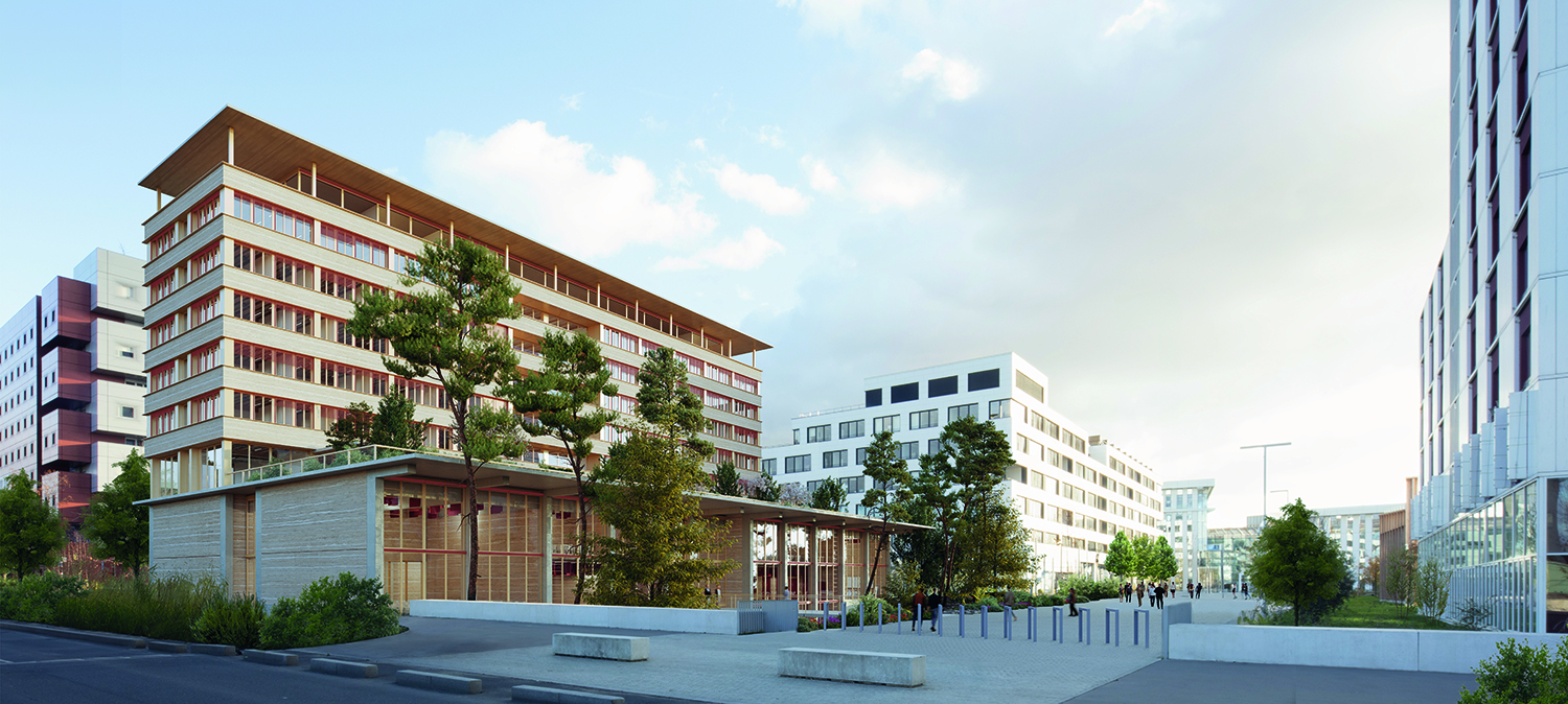 Perspective du futur bâtiment de l'EPHE - PSL sur le Campus Condorcet